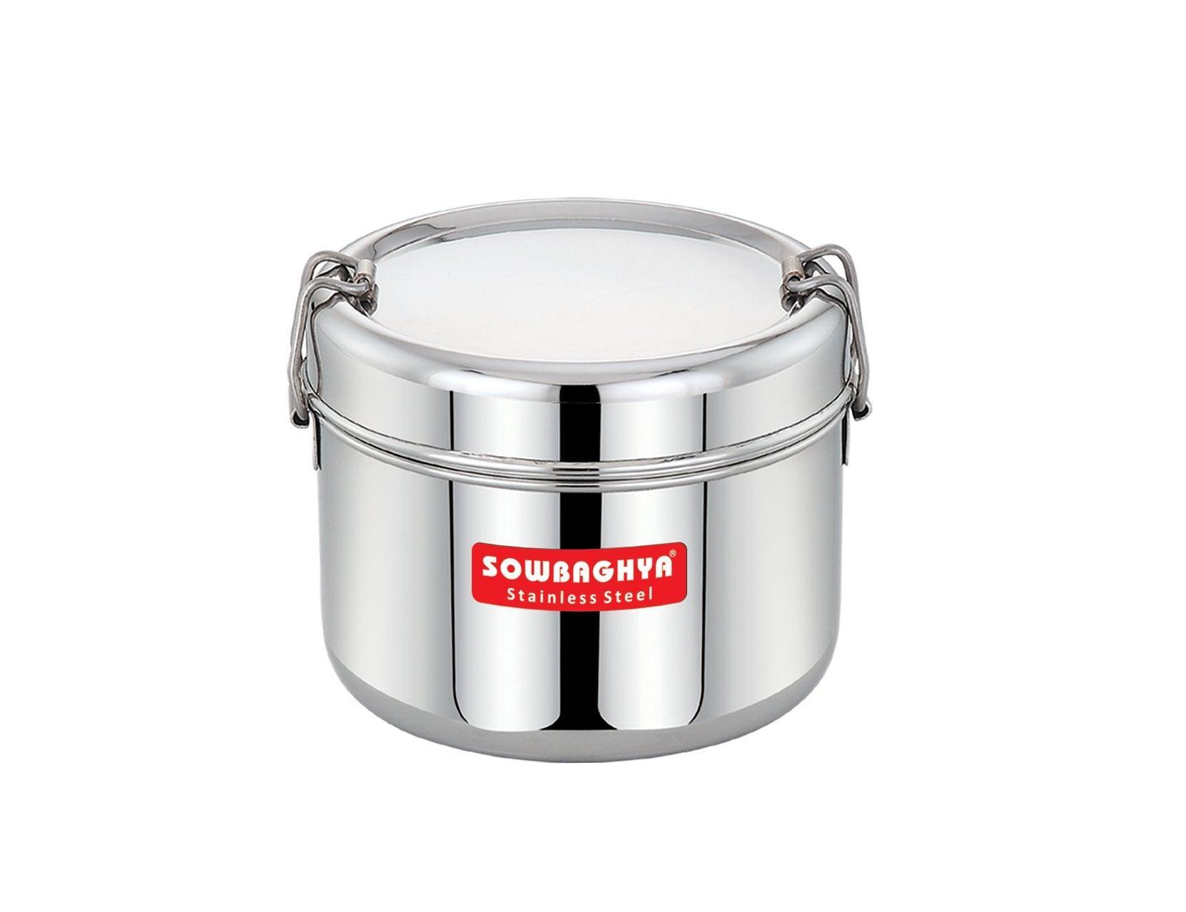 Stainless Steel Lunch Box -Single - SOWBAGHYA