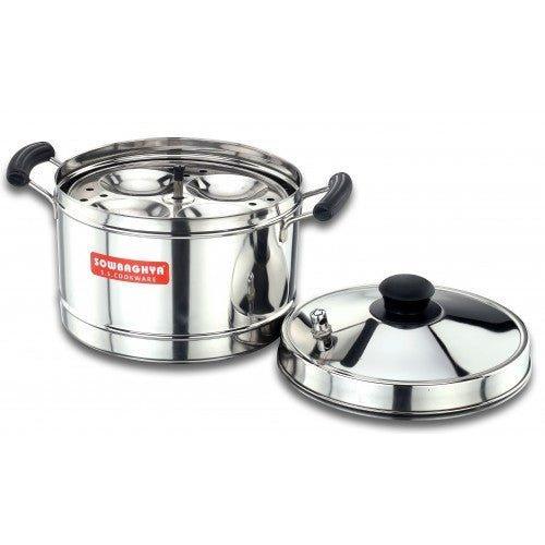 Ultima IB Stainless Steel Idly Cooker (4 plates) - SOWBAGHYA