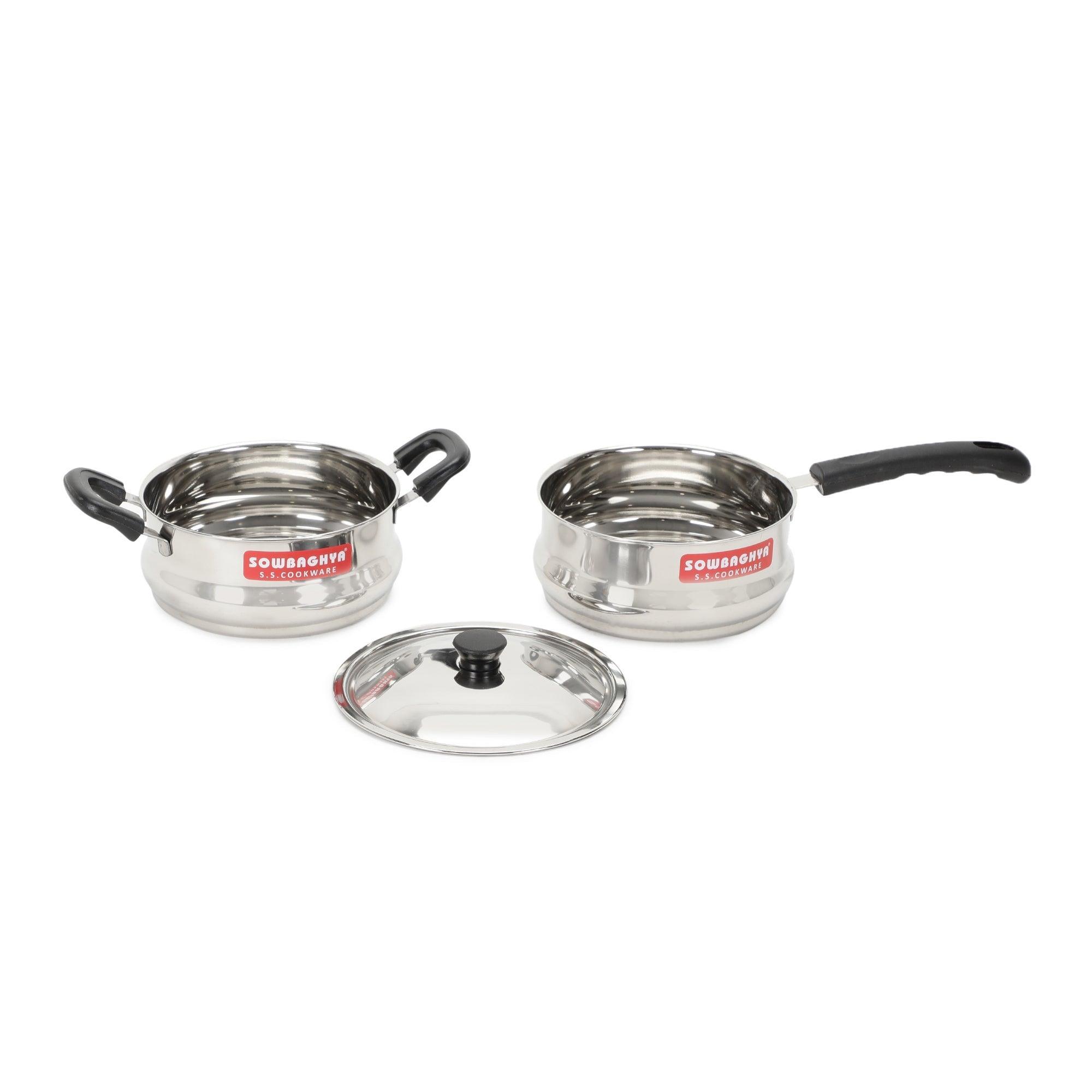 Ultima Induction Base Stainless Steel 3Pcs Gift Set - SOWBAGHYA