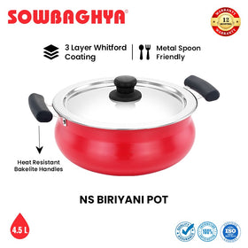 NS Biriyani Pot with SS Lid - 4.5Ltr