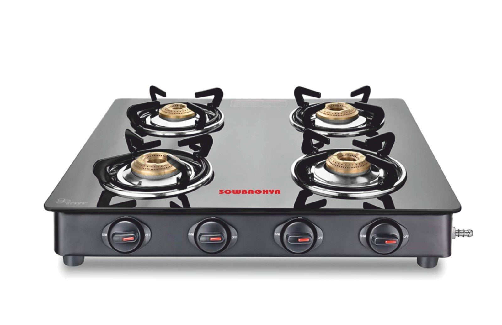 4 Burner Elite - Glass Top Gas Stove