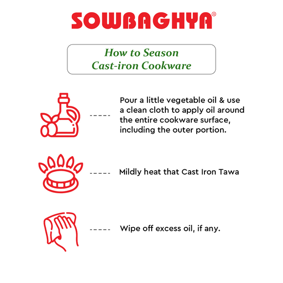 Cast Iron Dosa Tawa  32cm