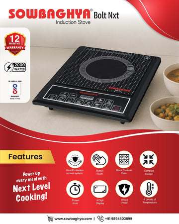 Sowbaghya Bolt Nxt 2000W Induction Stove