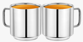 SS Tea/coffee cup - 150 ml (Set of 2 )
