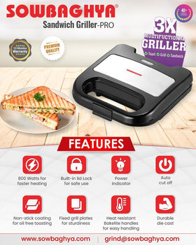 Sowbaghya Sandwich Griller-Pro - 0