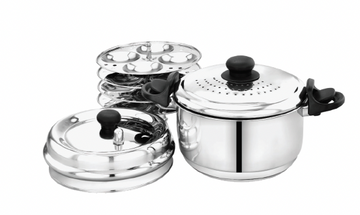Strainer 2 in 1 Stainer Cum Idly Pot 4 Ltr Capacity - 0