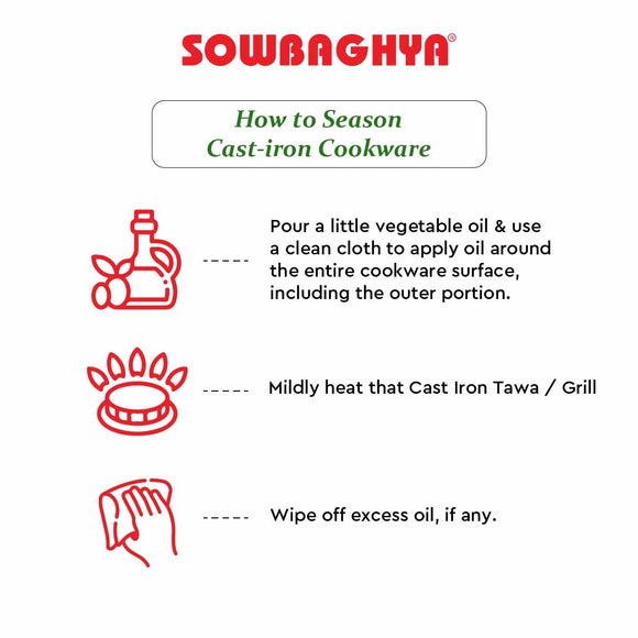 Cast Iron 2in1 Flip Tawa