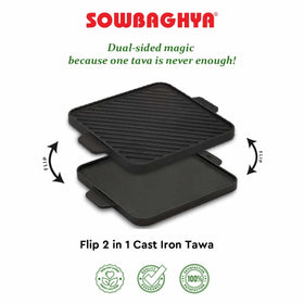 Cast Iron 2in1 Flip Tawa