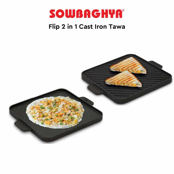 Cast Iron 2in1 Flip Tawa