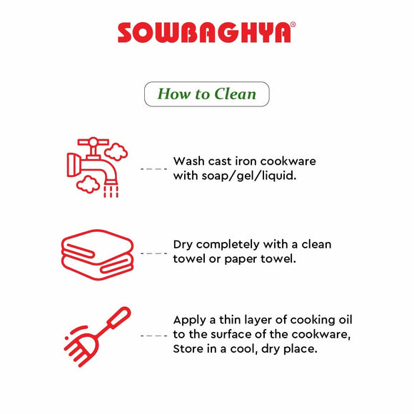 Cast Iron 2in1 Flip Tawa