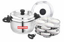 Stainer 2 in 1 Stainer Cum Idly Pot 4 Ltr Capacity-1