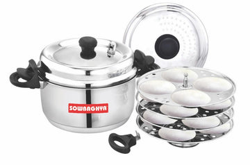 Strainer 2 in 1 Stainer Cum Idly Pot 4 Ltr Capacity