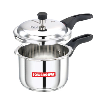3 Ltr Stainless - Steel ISI Pressure Cooker - 0