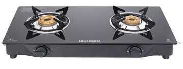 Elanza 2 Burner Glass Top Gas Stove
