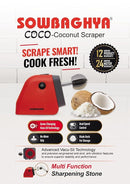 Sowbaghya Coco - 2 in 1 Electric Coconut Scraper and Multi Function Sharpener-5