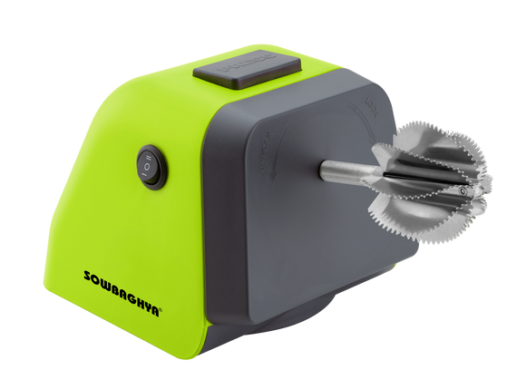 Sowbaghya Coco - 2 in 1 Electric Coconut Scraper and Multi Function Sharpener