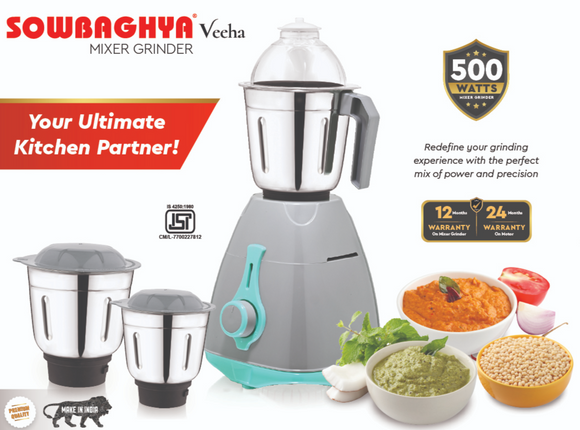 Sowbaghya Veeha 550W Mixer Grinder