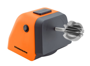 Buy orange Sowbaghya Coco - 2 in 1 Electric Coconut Scraper and Multi Function Sharpener