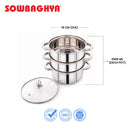 SS 3 Tier Streamer Pot with Lid-2