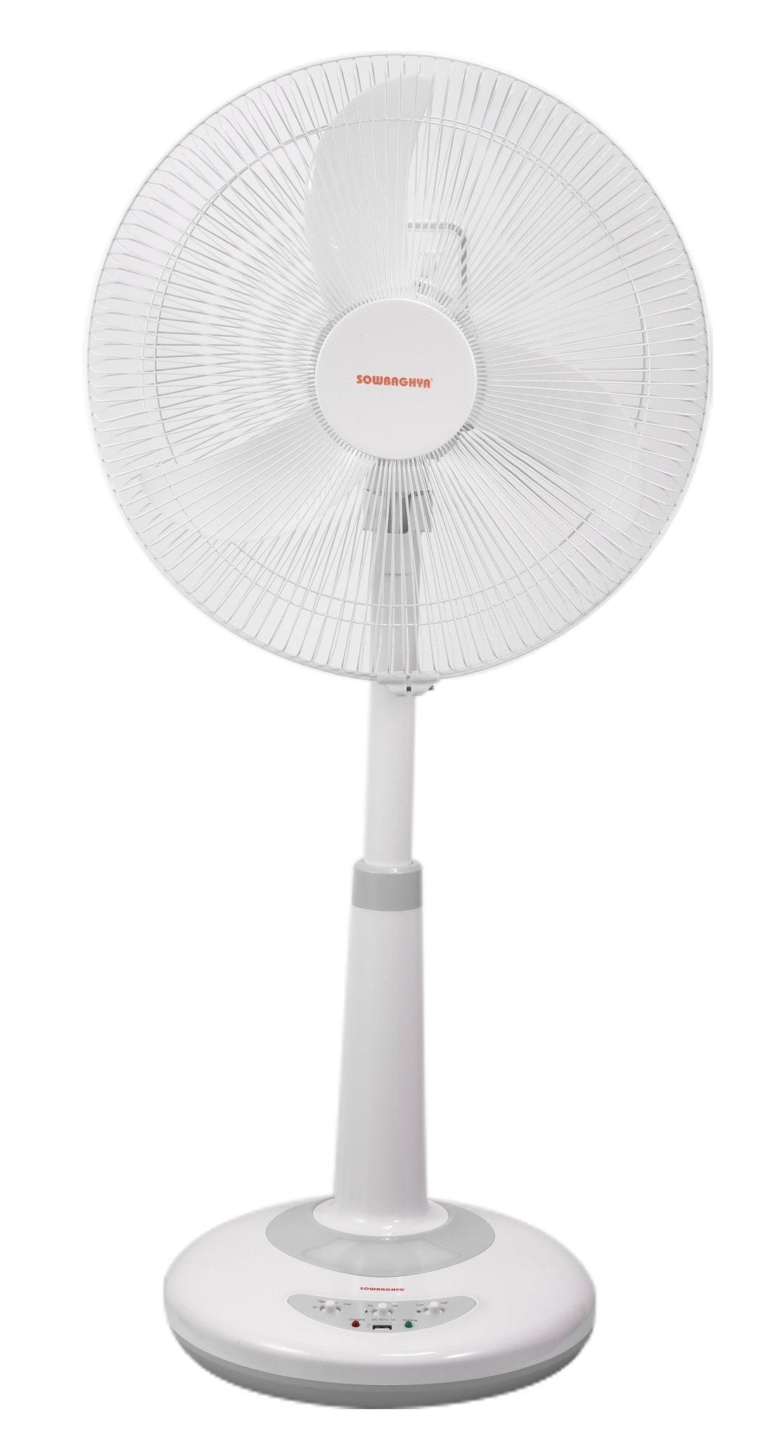 16 inch Pedestal - Rechargeable Table Fan - SOWBAGHYA - SOWBAGHYA