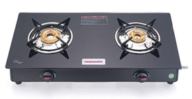 2 Burner Elite - Glass Top Gas Stove - SOWBAGHYA