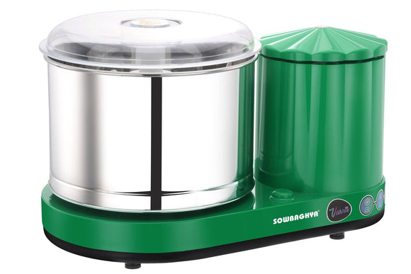 2 Lit VARNA Table top Wet Grinder with Attachment - SOWBAGHYA
