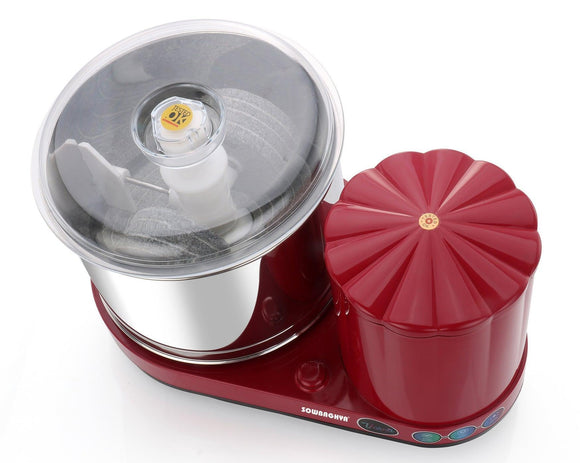 2Ltr VARNA Wet Grinder 110v Maroon - SOWBAGHYA