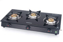 3 Burner Elite - Glass Top Gas Stove - SOWBAGHYA - SOWBAGHYA