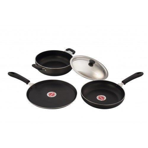 3 Pcs Gift Set(Dosa Tawa + Kadai with lid + Fry Pan) with 2.6mm thickness - SOWBAGHYA