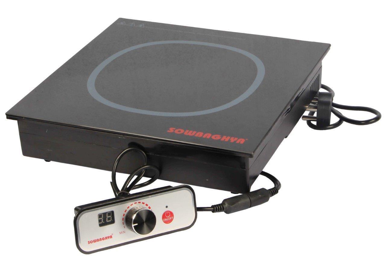 Commercial In-Built Buffet Induction Stove - 2500W- remote + square type - SOWBAGHYA