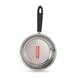 Induction Base Stainless Steel Fry Pan 22cm - SOWBAGHYA