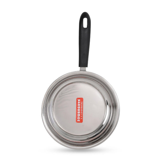 Induction Base Stainless Steel Fry Pan 22cm - SOWBAGHYA