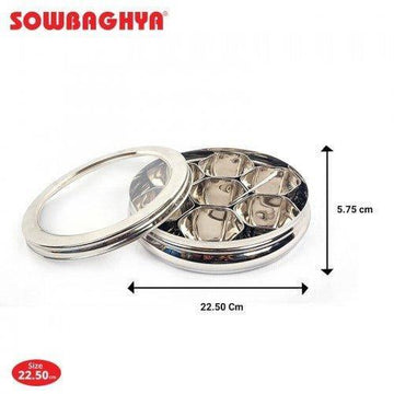 Masala Spice Box Elite - 22.5cm - SOWBAGHYA