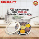 Masala Spice Box Elite - 22.5cm - SOWBAGHYA