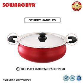NS Biriyani Pot with SS Lid - 6Ltr - SOWBAGHYA