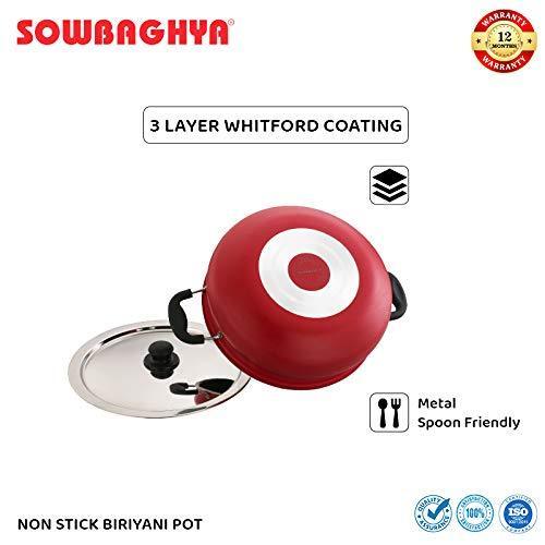 NS Biriyani Pot with SS Lid - 6Ltr - SOWBAGHYA