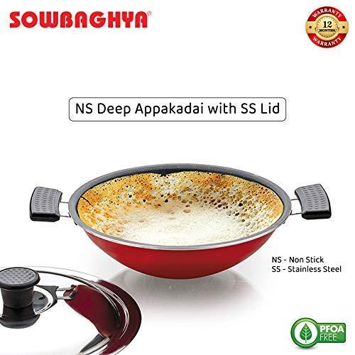 NS Deep Appakadai with SS Lid (2.6mm thickness) - SOWBAGHYA
