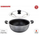 NS Deep kadai with SS Lid- 2Ltr - SOWBAGHYA