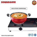 NS Deep kadai with SS Lid- 3Ltr - SOWBAGHYA
