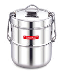 Stainless Steel Lunch Box -Double - SOWBAGHYA