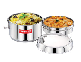 Stainless Steel Lunch Box -Single - SOWBAGHYA