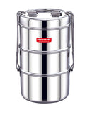Stainless Steel Lunch Box -Triple - SOWBAGHYA